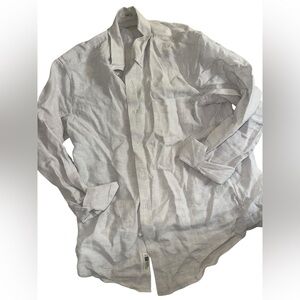 J. Crew Light Gray Men's Casual Button Down Shirt